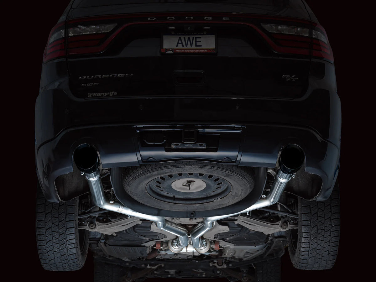 AWE Tuning 11-24 Dodge Durango 5.7L Track Edition Exhaust w/ Diamond Black Tips - 3020-33575