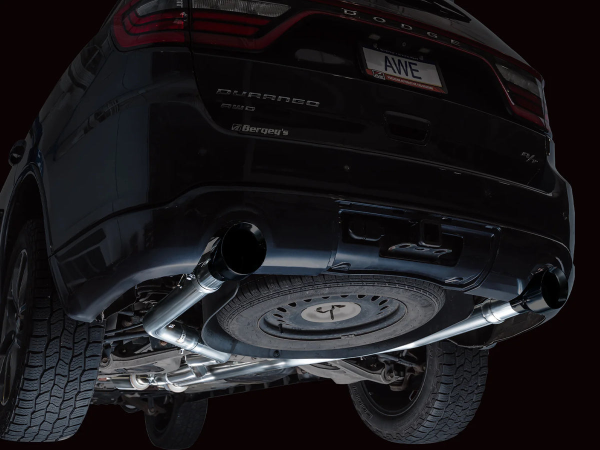 AWE Tuning 11-24 Dodge Durango 5.7L Track Edition Exhaust w/ Diamond Black Tips - 3020-33575