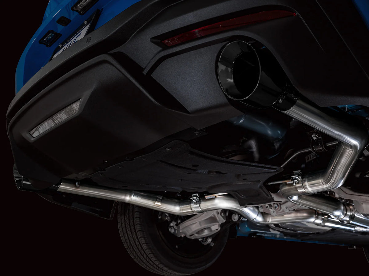 AWE 2024 Ford Mustang GT Fastback S650 RWD Track Edition Catback Exhaust w/ Dual Diamond Black Tips - 3020-33650