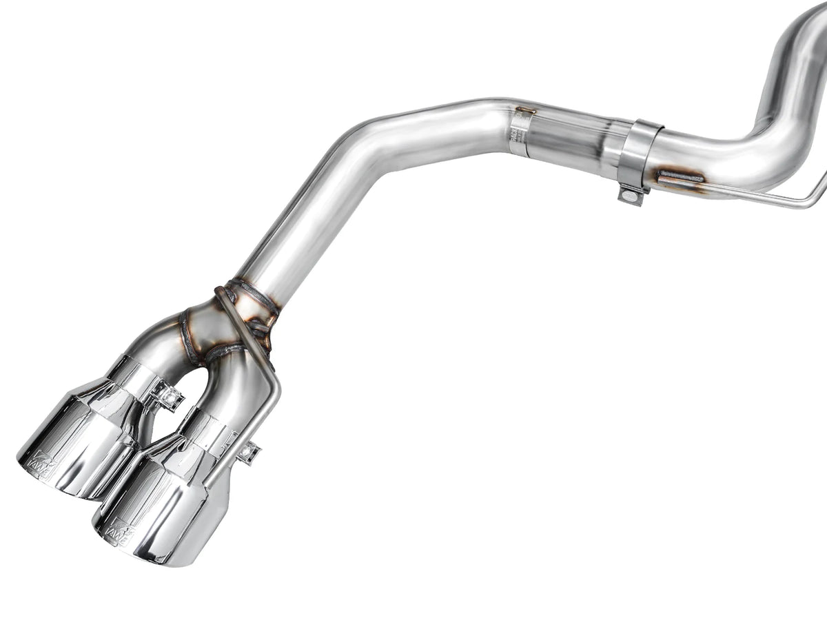 AWE 2024 Ford Mustang Dark Horse S650 RWD Track Edition Catback Exhaust w/ Quad Chrome Silver Tips - 3020-42375