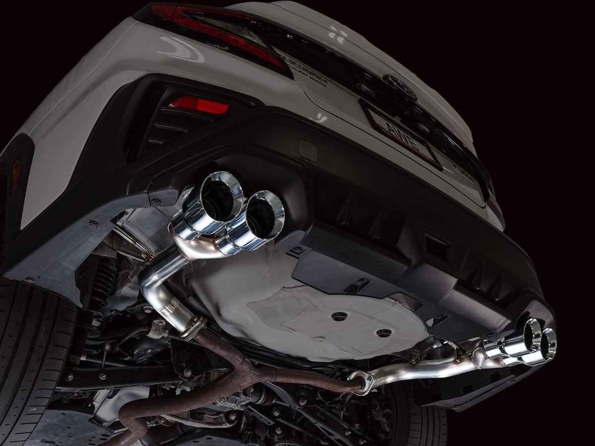 AWE Tuning 22-25 Subaru VB WRX Track Edition Axleback Exhaust - Chrome Silver Tips - 3020-42424