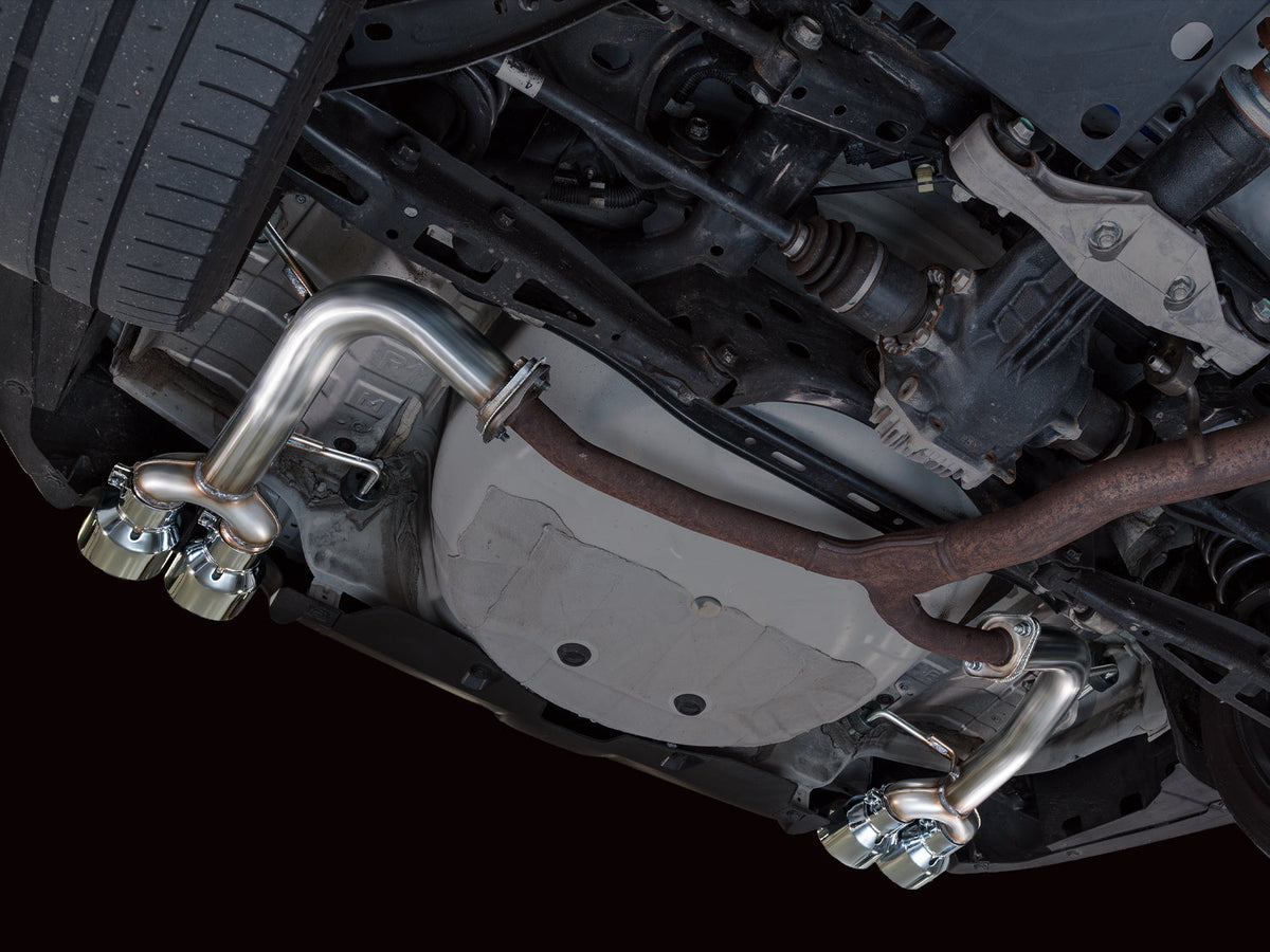 AWE Tuning 22-25 Subaru VB WRX Track Edition Axleback Exhaust - Chrome Silver Tips - 3020-42424