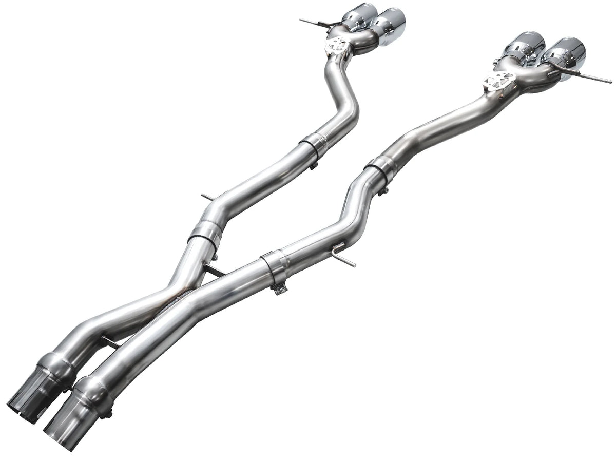 AWE Tuning 23-24 BMW G87 M2 Track Edition Exhaust - Chrome Silver Tips - 3020-42487