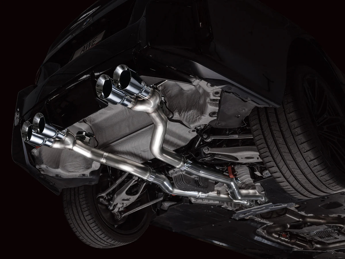 AWE Tuning 23-24 BMW G87 M2 Track Edition Exhaust - Diamond Black Tips - 3020-43487