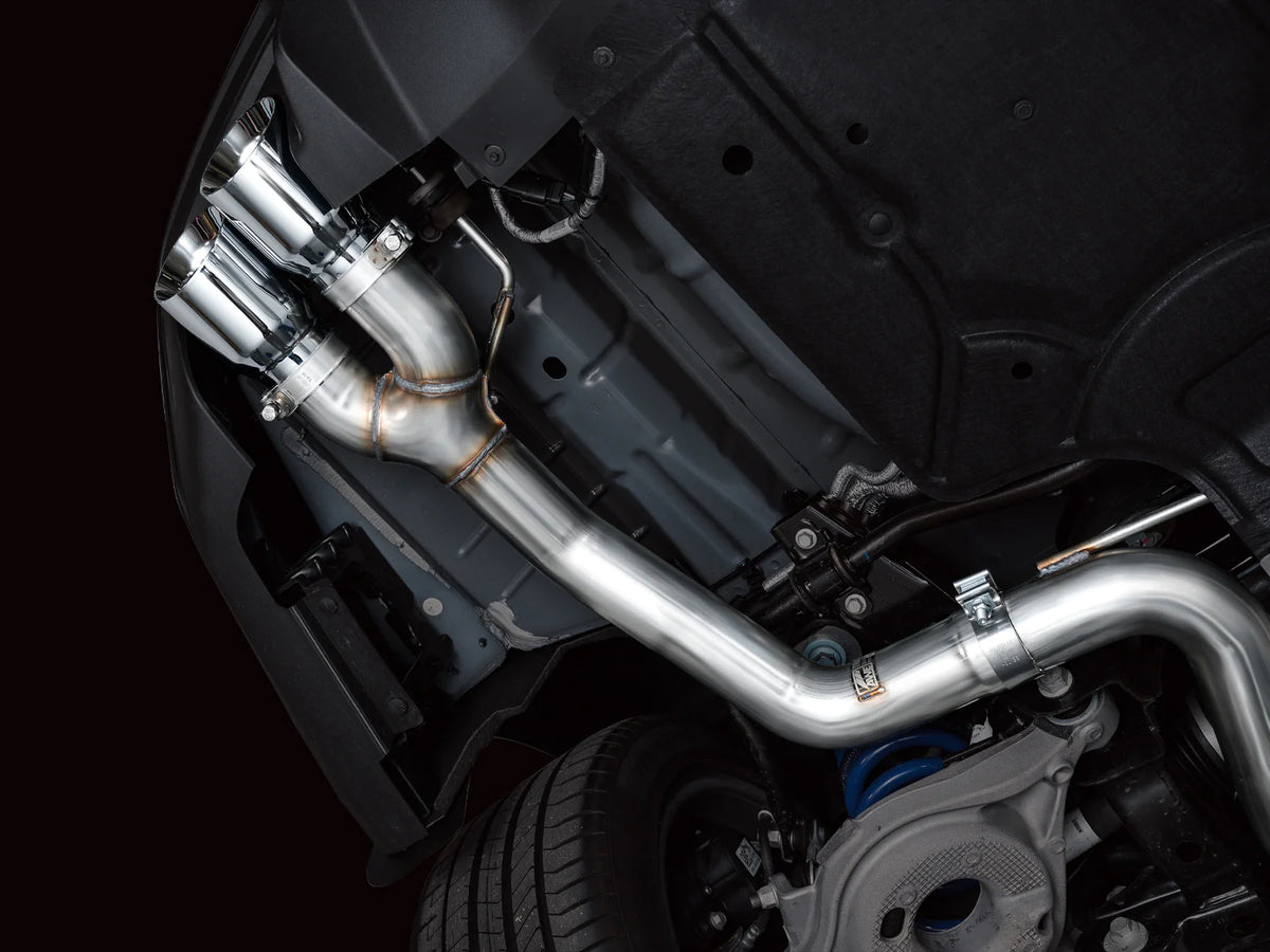 AWE 2024 Ford Mustang GT Fastback S650 RWD Track Edition Catback Exhaust w/ Quad Chrome Silver Tips - 3020-42650