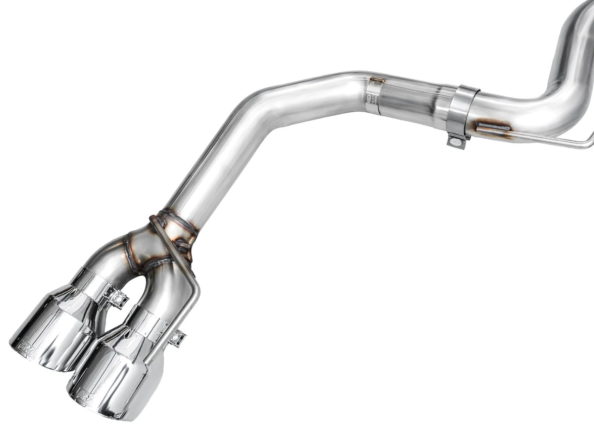 AWE 2024 Ford Mustang GT Fastback S650 RWD Track Edition Catback Exhaust w/ Quad Chrome Silver Tips - 3020-42650