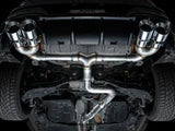 AWE MK8 Volkswagen Golf R 3in Touring Edition Quad Exhaust - Chrome Silver Tips - 3015-42658