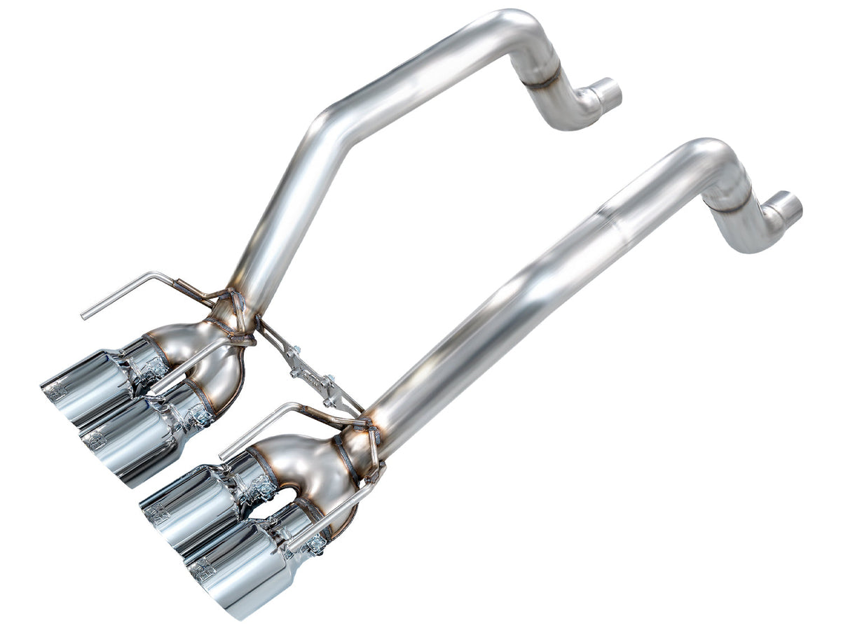 AWE Tuning 05-07 C6 Chevrolet Corvette 6.0L Track Edition Axleback Exhaust w/ Chrome Silver Tips - 3020-42660 for 2005-2008 C