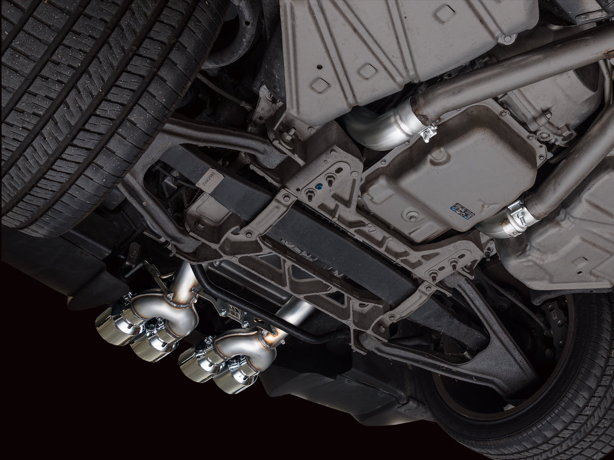 AWE Tuning 05-07 C6 Chevrolet Corvette 6.0L Track Edition Axleback Exhaust w/ Diamond Black Tips - 3020-43660