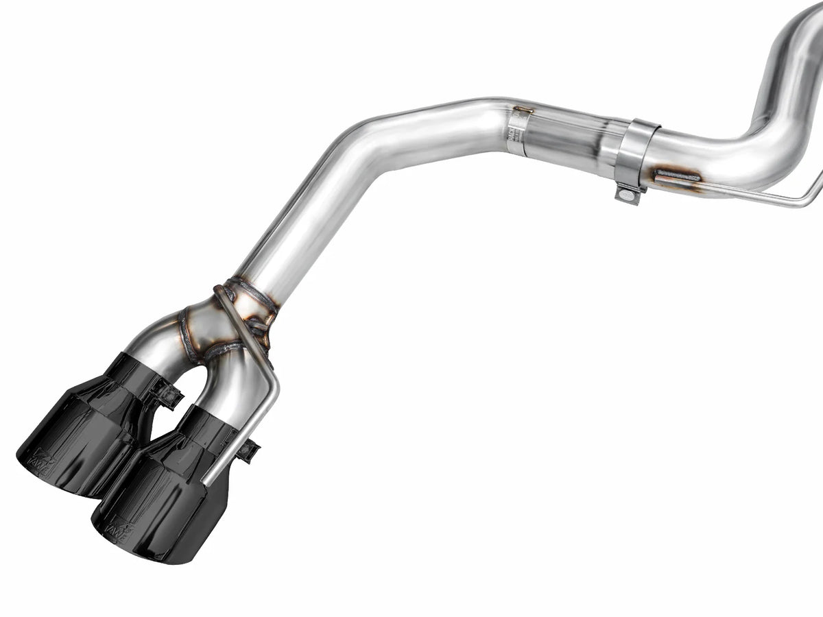 AWE 2024 Ford Mustang Dark Horse S650 RWD Track Edition Catback Exhaust w/ Quad Diamond Black Tips - 3020-43375