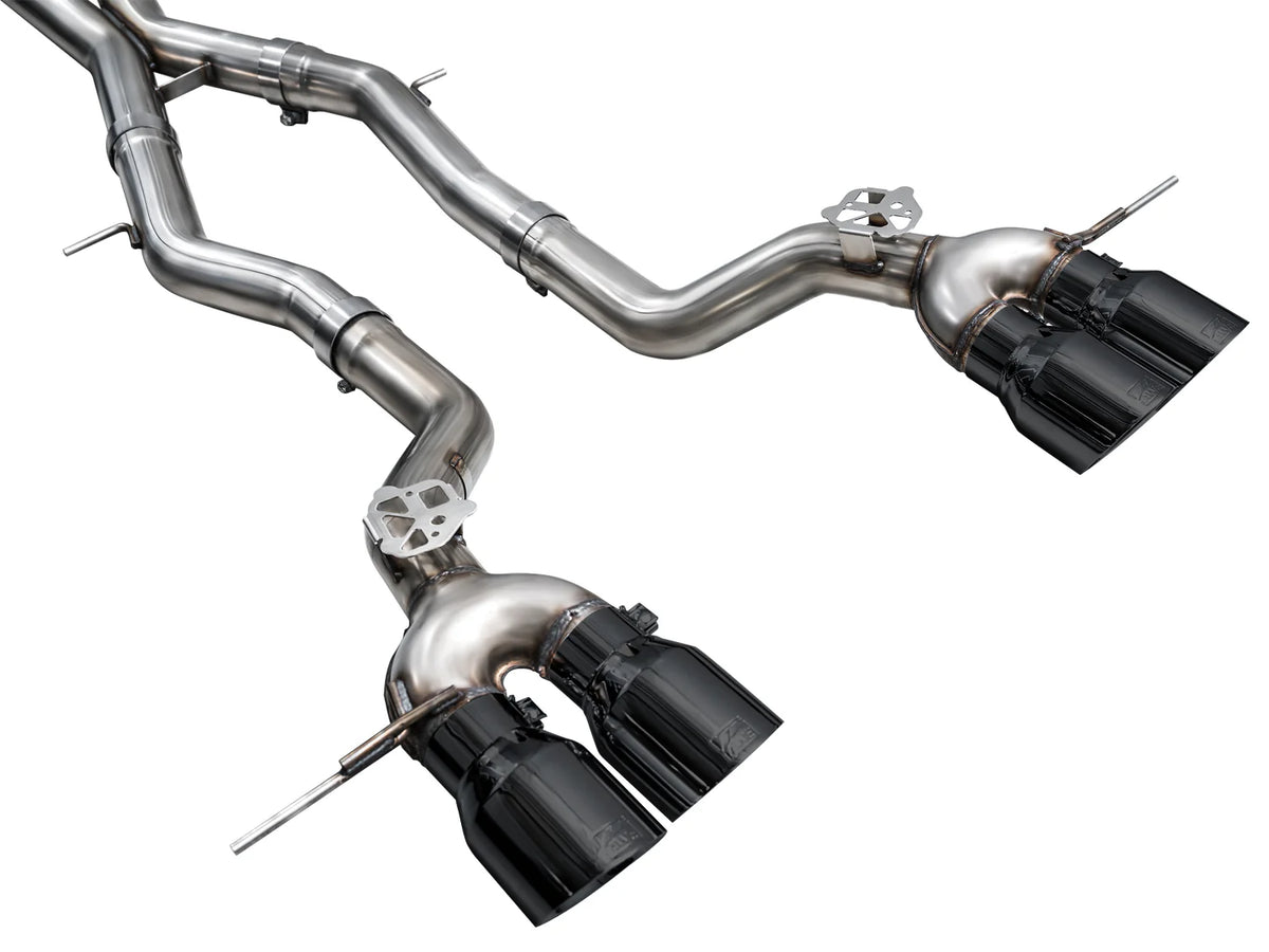 AWE Tuning 23-24 BMW G87 M2 Track Edition Exhaust - Diamond Black Tips - 3020-43487