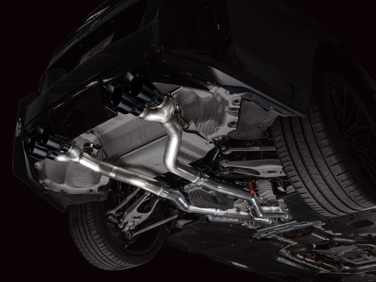 AWE Tuning 23-24 BMW G87 M2 Track Edition Exhaust - Diamond Black Tips - 3020-43487
