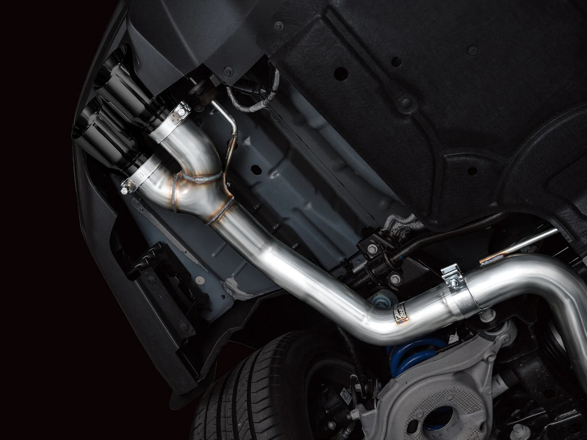 AWE 2024 Ford Mustang GT Fastback S650 RWD Track Edition Catback Exhaust w/ Quad Diamond Black Tips - 3020-43650