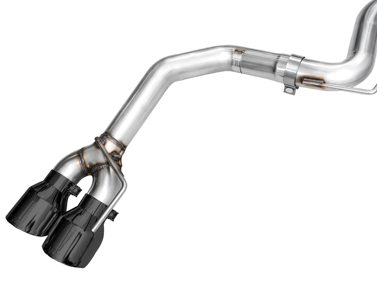 AWE 2024 Ford Mustang GT Fastback S650 RWD Track Edition Catback Exhaust w/ Quad Diamond Black Tips - 3020-43650