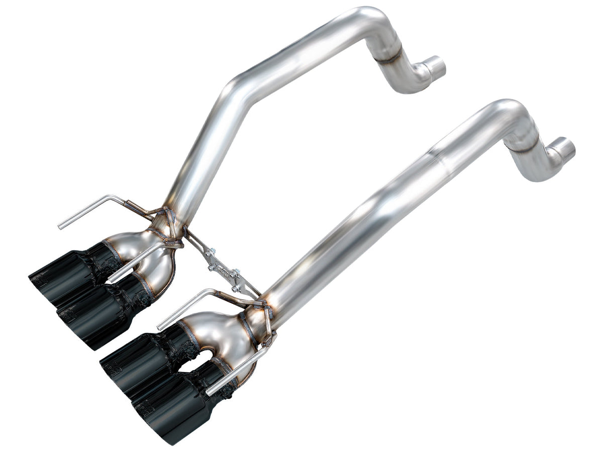 AWE Tuning 05-07 C6 Chevrolet Corvette 6.0L Track Edition Axleback Exhaust w/ Diamond Black Tips - 3020-43660 for 2005-2008 C