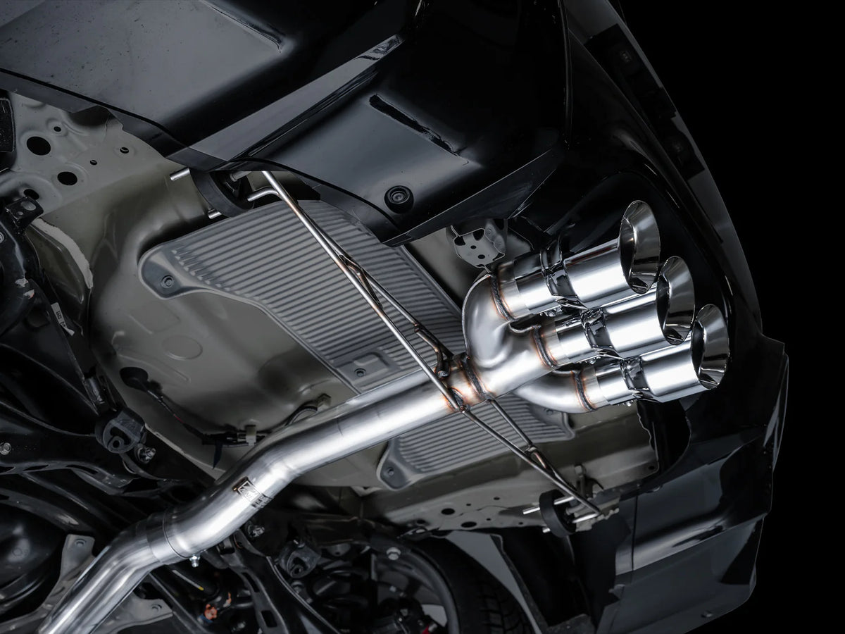 AWE Tuning 2024 Acura Integra Type S DE5 FWD Track Edition Exhaust w/ Triple Chrome Silver Tips - 3020-52335