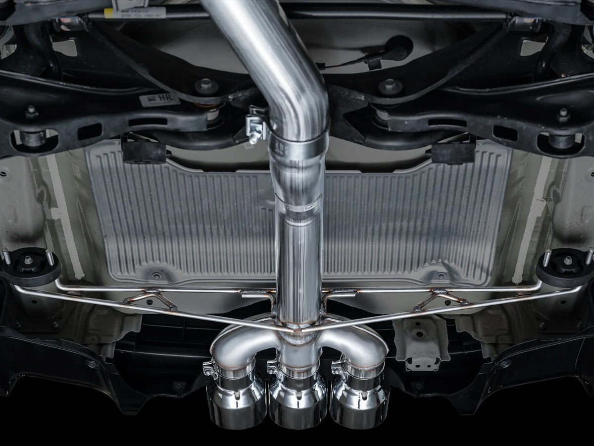 AWE Tuning 2024 Acura Integra Type S DE5 FWD Track Edition Exhaust w/ Triple Chrome Silver Tips - 3020-52335