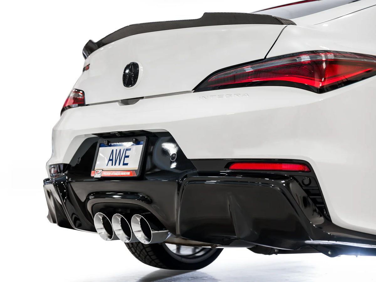 AWE Tuning 2024 Acura Integra Type S DE5 FWD Track Edition Exhaust w/ Triple Chrome Silver Tips - 3020-52335