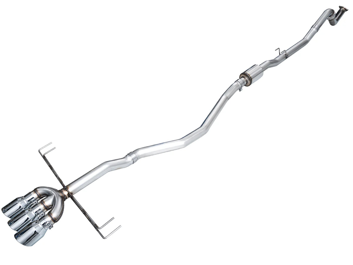 AWE Tuning 2024 Acura Integra Type S DE5 FWD Track Edition Exhaust w/ Triple Chrome Silver Tips - 3020-52335