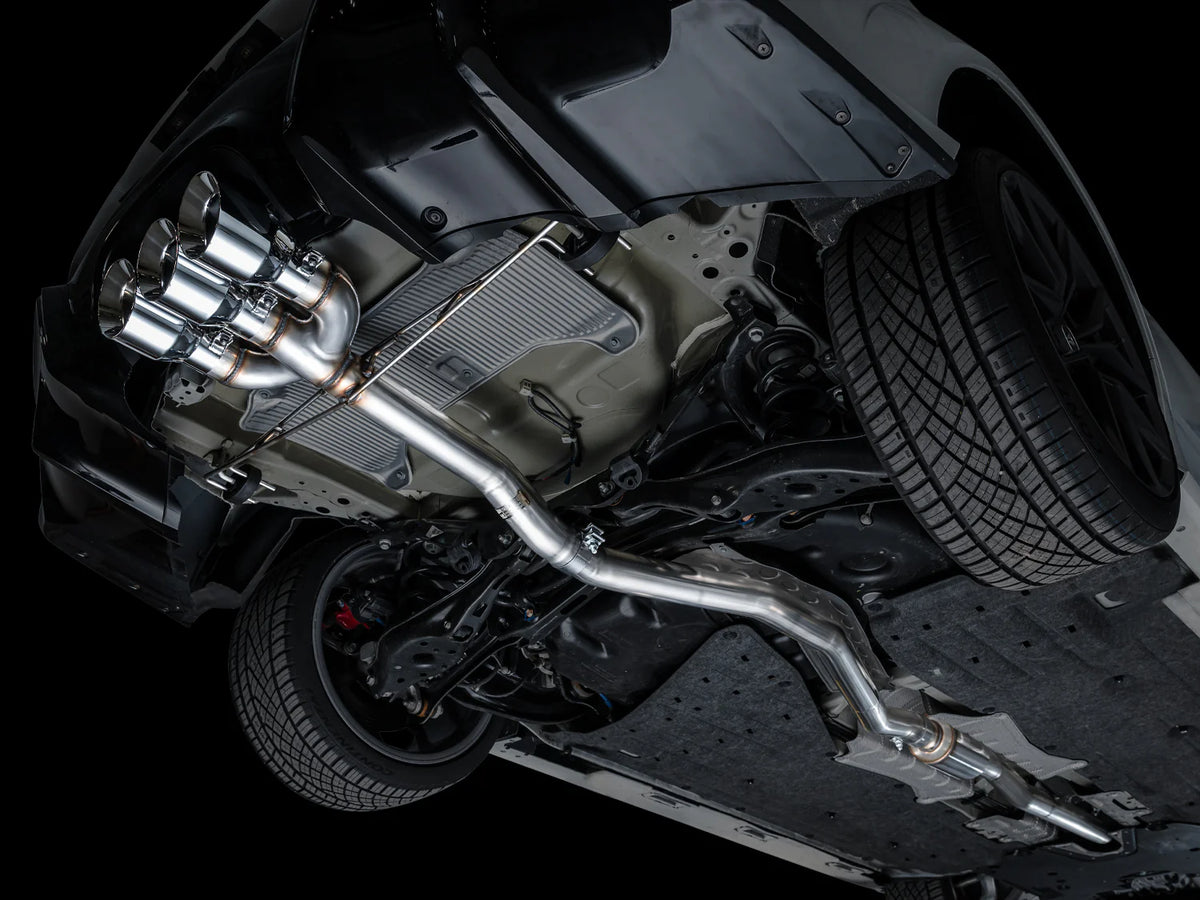 AWE Tuning 2024 Acura Integra Type S DE5 FWD Track Edition Exhaust w/ Triple Chrome Silver Tips - 3020-52335