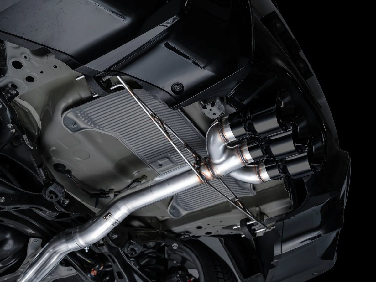 AWE Tuning 2024 Acura Integra Type S DE5 FWD Track Edition Exhaust w/ Triple Diamond Black Tips - 3020-53335