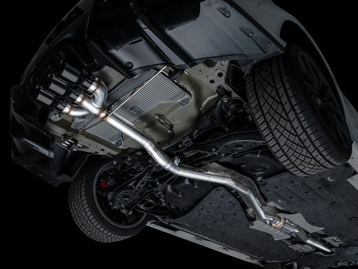 AWE Tuning 2024 Acura Integra Type S DE5 FWD Track Edition Exhaust w/ Triple Diamond Black Tips - 3020-53335