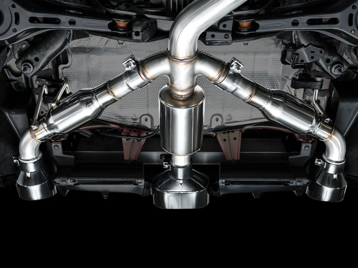 AWE Tuning 2023+ Toyota GR Corolla Track Edition Exhaust - Diamond Black Tips - 3020-53472