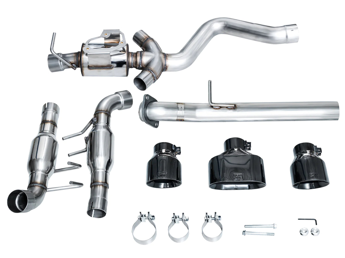 AWE Tuning 2023+ Toyota GR Corolla Track Edition Exhaust - Diamond Black Tips - 3020-53472