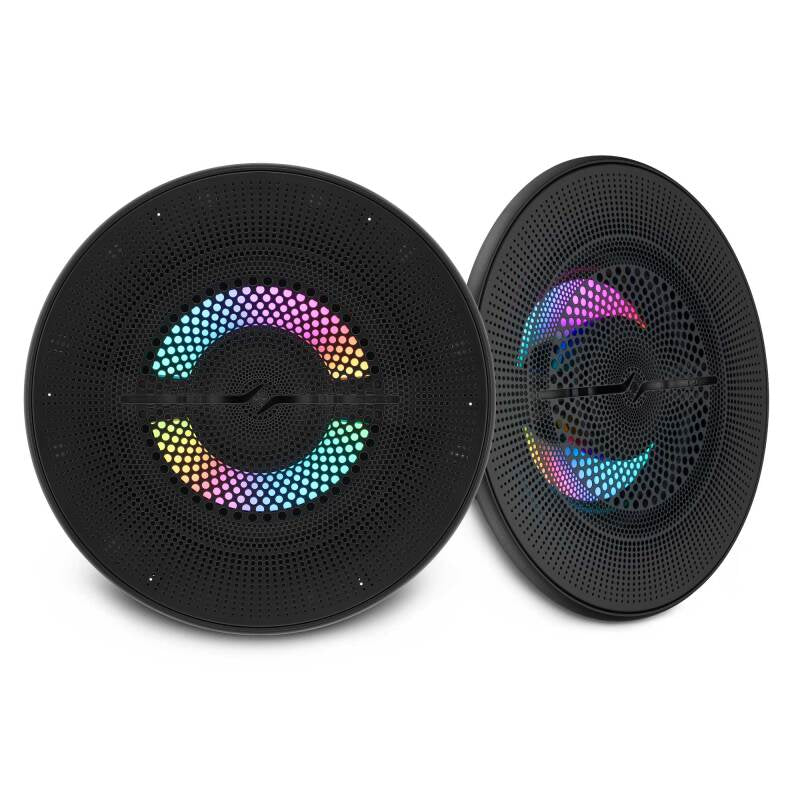 DS18 6.5in 2-Way 150 Watts RMS 4ohm Digital LED Lights Bullet Tweeter Black - NXL-LXY6/BK - front view