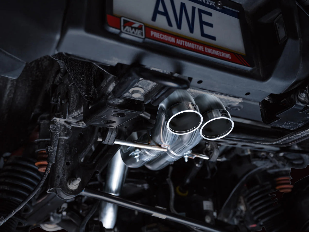 AWE Tuning 22-24 Ford Bronco Raptor 4WD Dual BashGuards Cat-Back SwitchPath Exhaust (No Tips) - 3025-31327