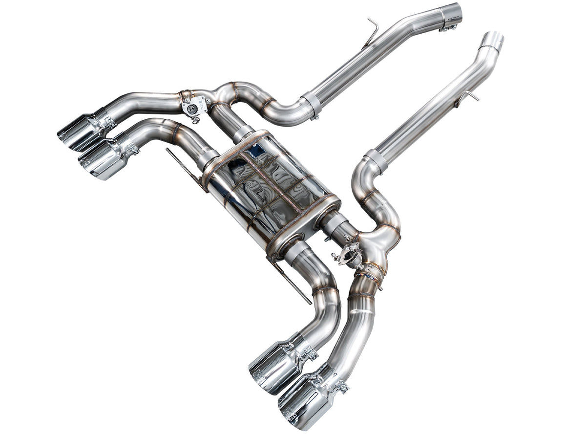 AWE Tuning 20-25 BMW X3 M/M Comp (F97) AWD SwitchPath Axle-back Exhaust - Chrome Silver Tips - 3025-42301
