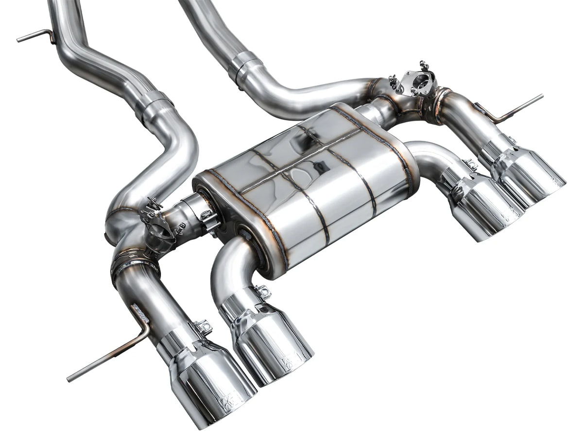 AWE Tuning 23-24 BMW G87 M2 SwitchPath Edition Exhaust - Chrome Silver Tips - 3025-42487