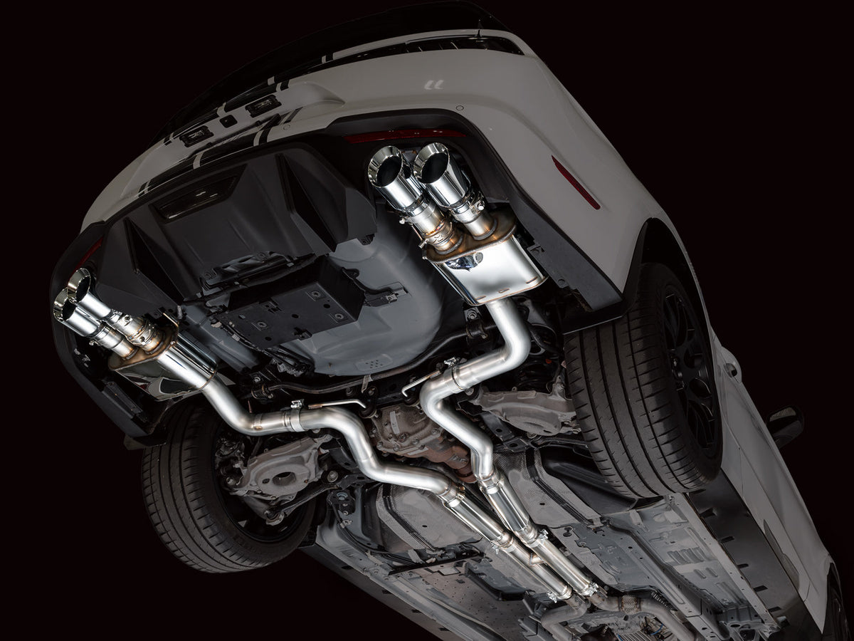 AWE 18-23 S550 Mustang GT SwitchPath Exhaust - Chrome Silver Tips - 3025-42550