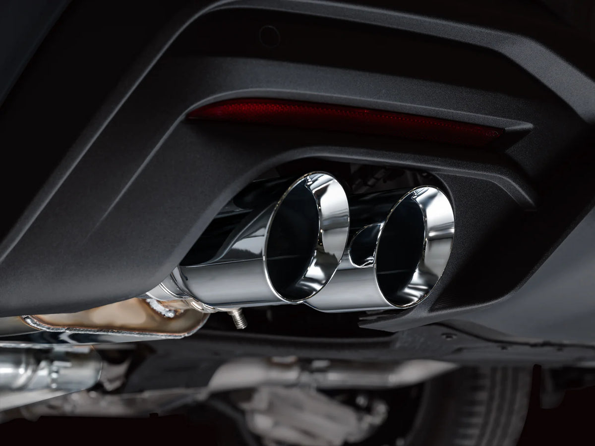 AWE 2024 Ford Mustang GT Fastback S650 RWD Track Edition Catback Exhaust w/ Quad Chrome Silver Tips - 3020-42650