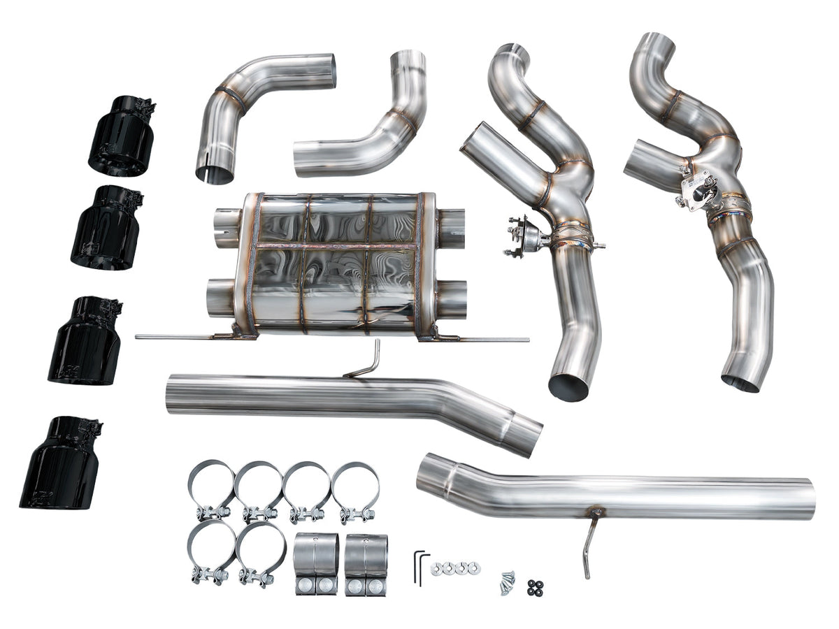 AWE Tuning 20-25 BMW X3 M/M Comp (F97) AWD SwitchPath Axle-back Exhaust - Diamond Black Tips - 3025-43301