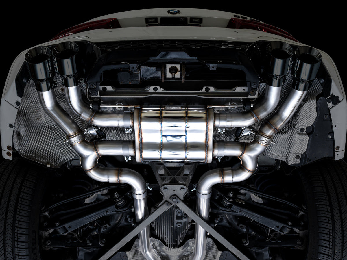 AWE Tuning 20-25 BMW X3 M/M Comp (F97) AWD SwitchPath Axle-back Exhaust - Diamond Black Tips - 3025-43301