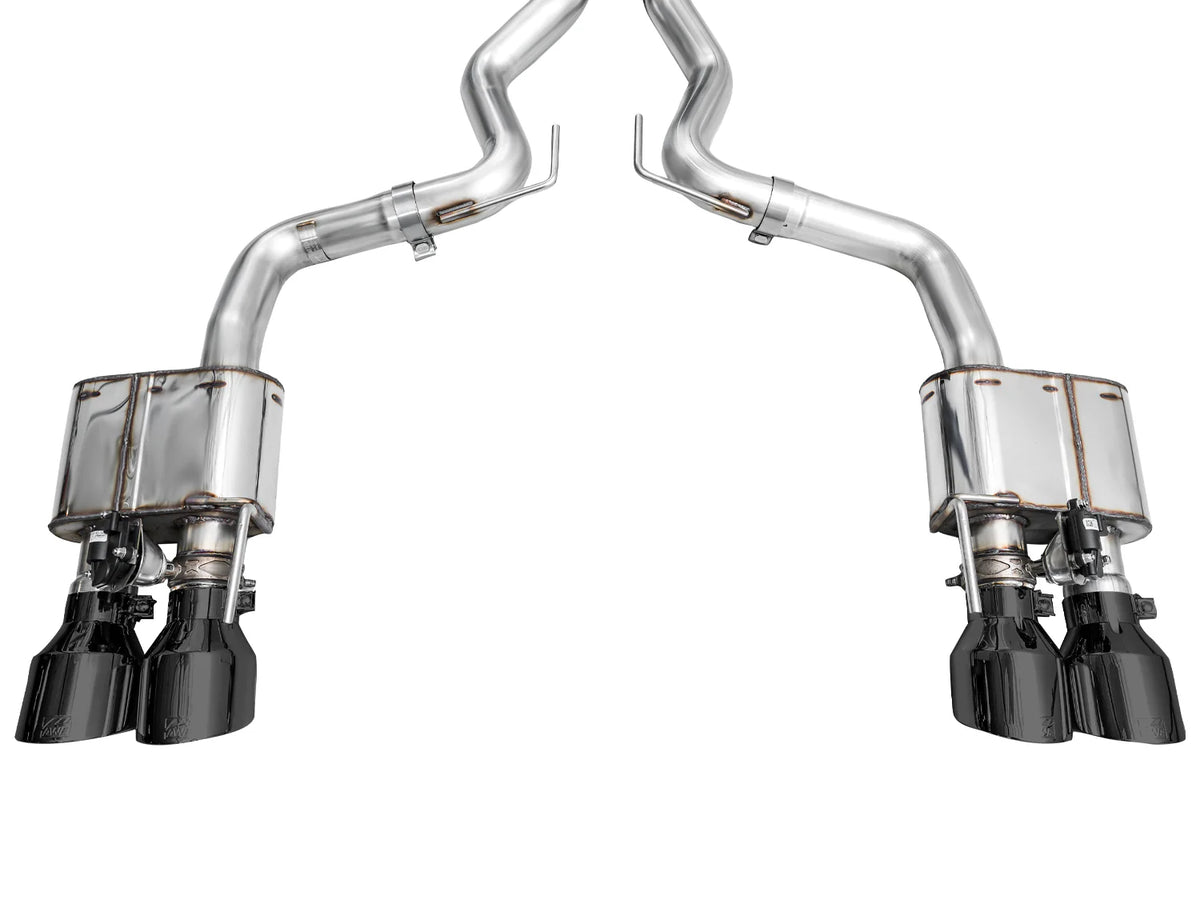 AWE 2024 Ford Mustang Dark Horse S650 RWD SwitchPath Catback Exhaust w/ Quad Diamond Black Tips - 3025-43375