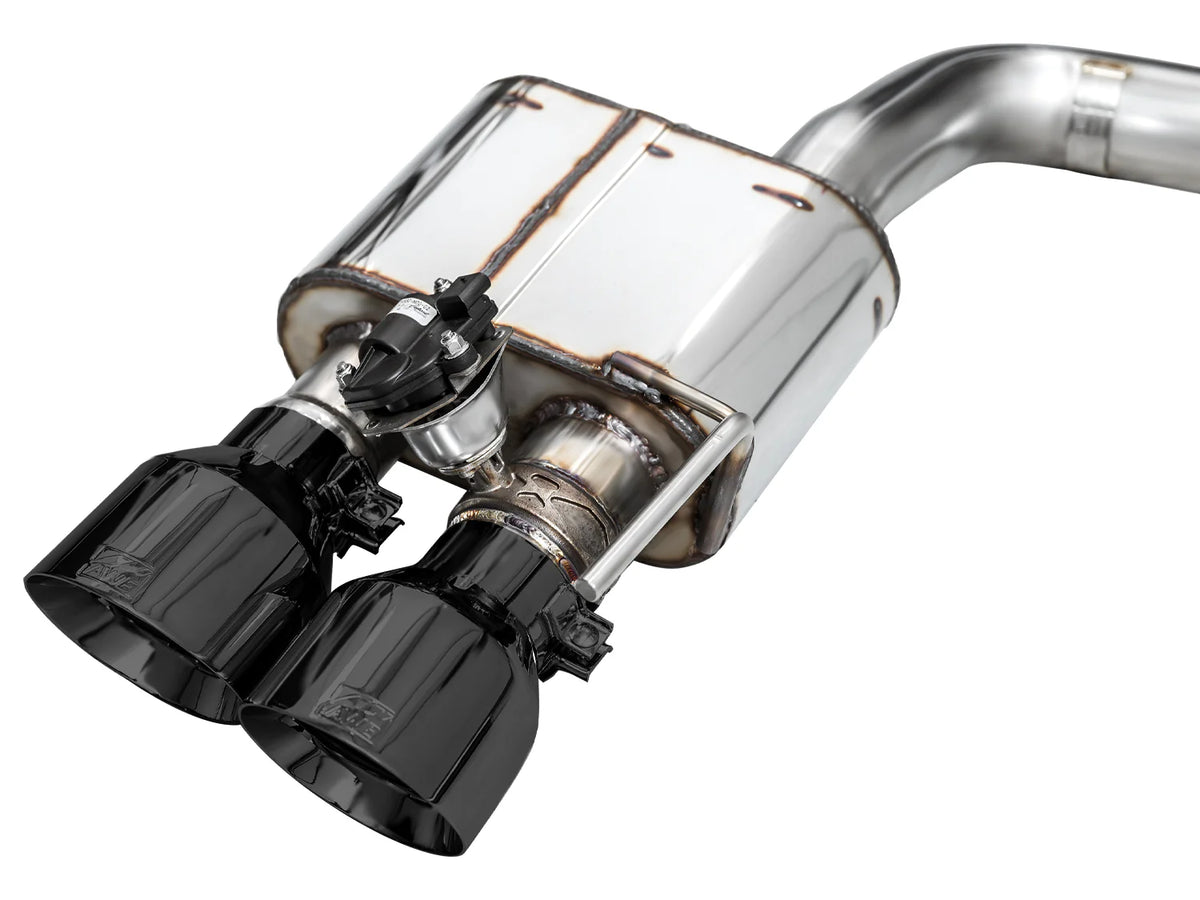 AWE 2024 Ford Mustang GT Fastback S650 RWD SwitchPath Catback Exhaust w/ Quad Diamond Black Tips - 3025-43650
