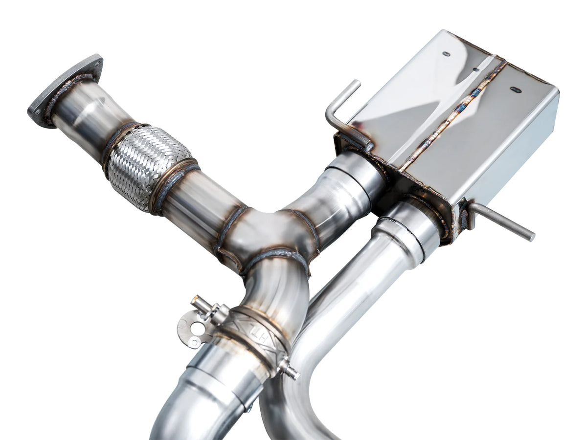 AWE 2023 C8 Corvette Z06 SwitchPath Cat-Back Exhaust - Diamond Black Tips - 3025-43906