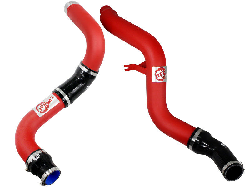 aFe Bladerunner 3in Red Intercooler Hot and Cold Side Tubes 14-15 Dodge Ram 1500 EcoDiesel V6 3.0L - 46-20174-R