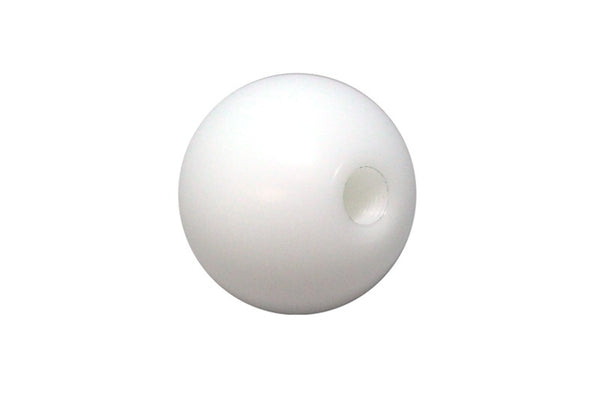Torque Solution Delrin 50mm Round White Shift Knob: Universal 10x1.25 - TS-UNI-107W by Torque Solution