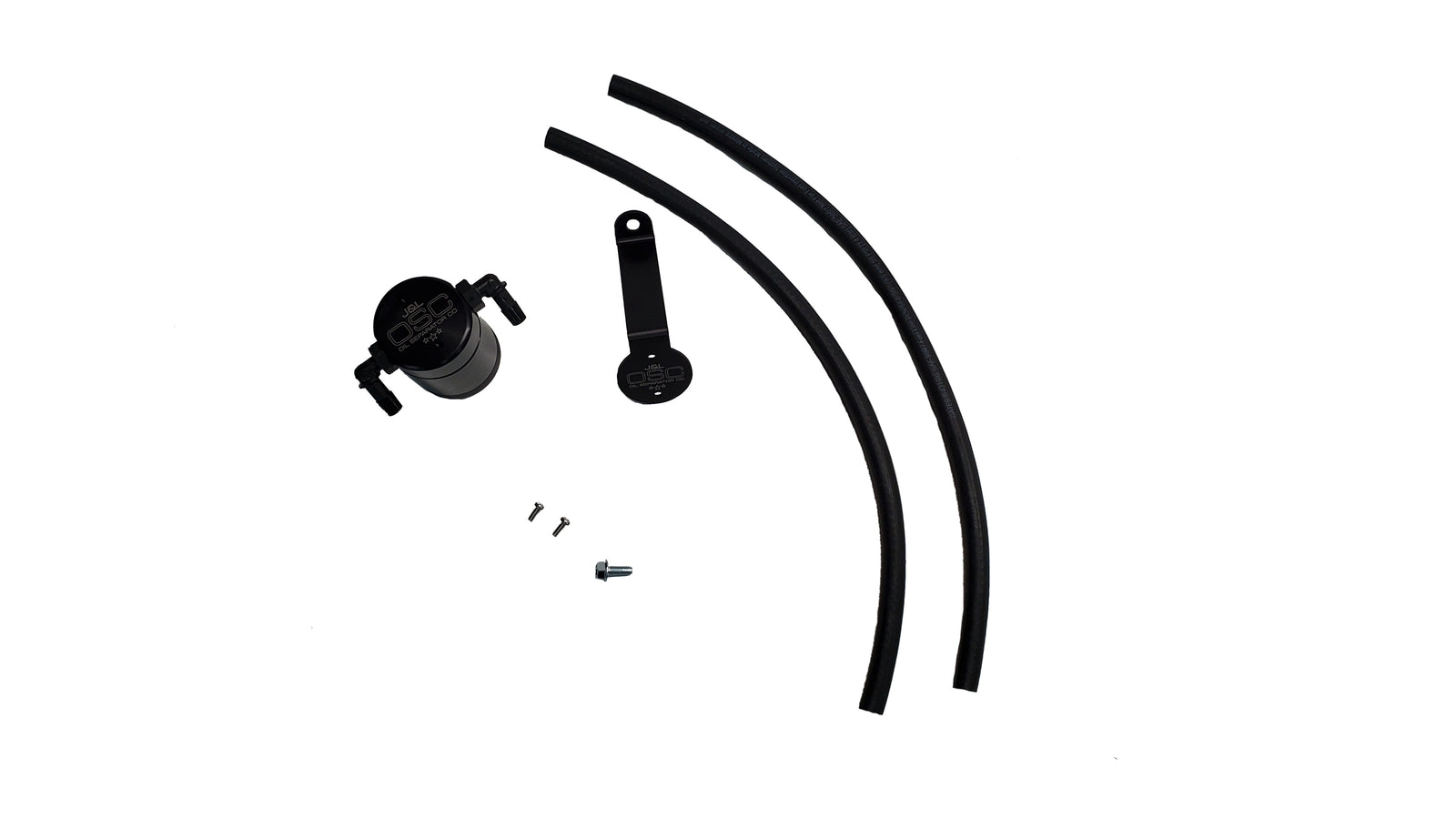 J&L 19-24 Ford/Lincoln SUV & Trucks w 2.0 EcoBoost Driver Side Oil Separator 3.0 - Black Ano - 3044D-B