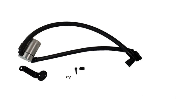 J&L 2015-2017 Ford Expedition 3.5L EcoBoost Oil Separator 3.0 - Clear Anodized - 3047P-C