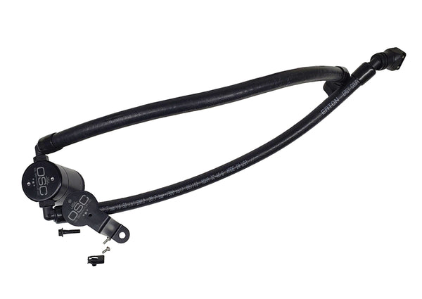 J&L 2020-2025 Ford Explorer 3.0L EcoBoost Oil Separator 3.0 Passenger Side - Black Anodized - 3052P-B