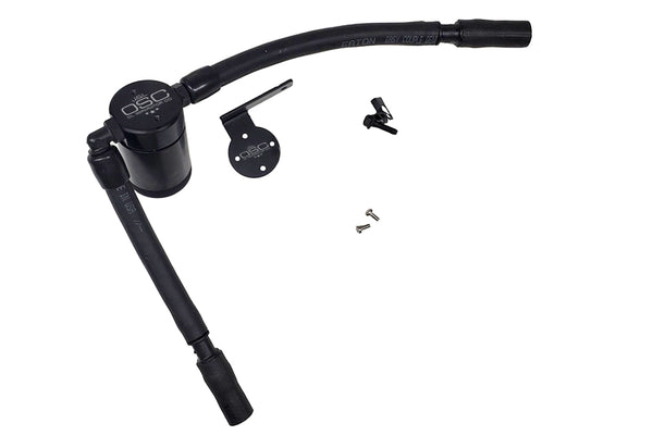 J&L 16-19 Ford Escape 1.5L EcoBoost Passenger Side Oil Separator 3.0 - Black Anodized - 3053P-B