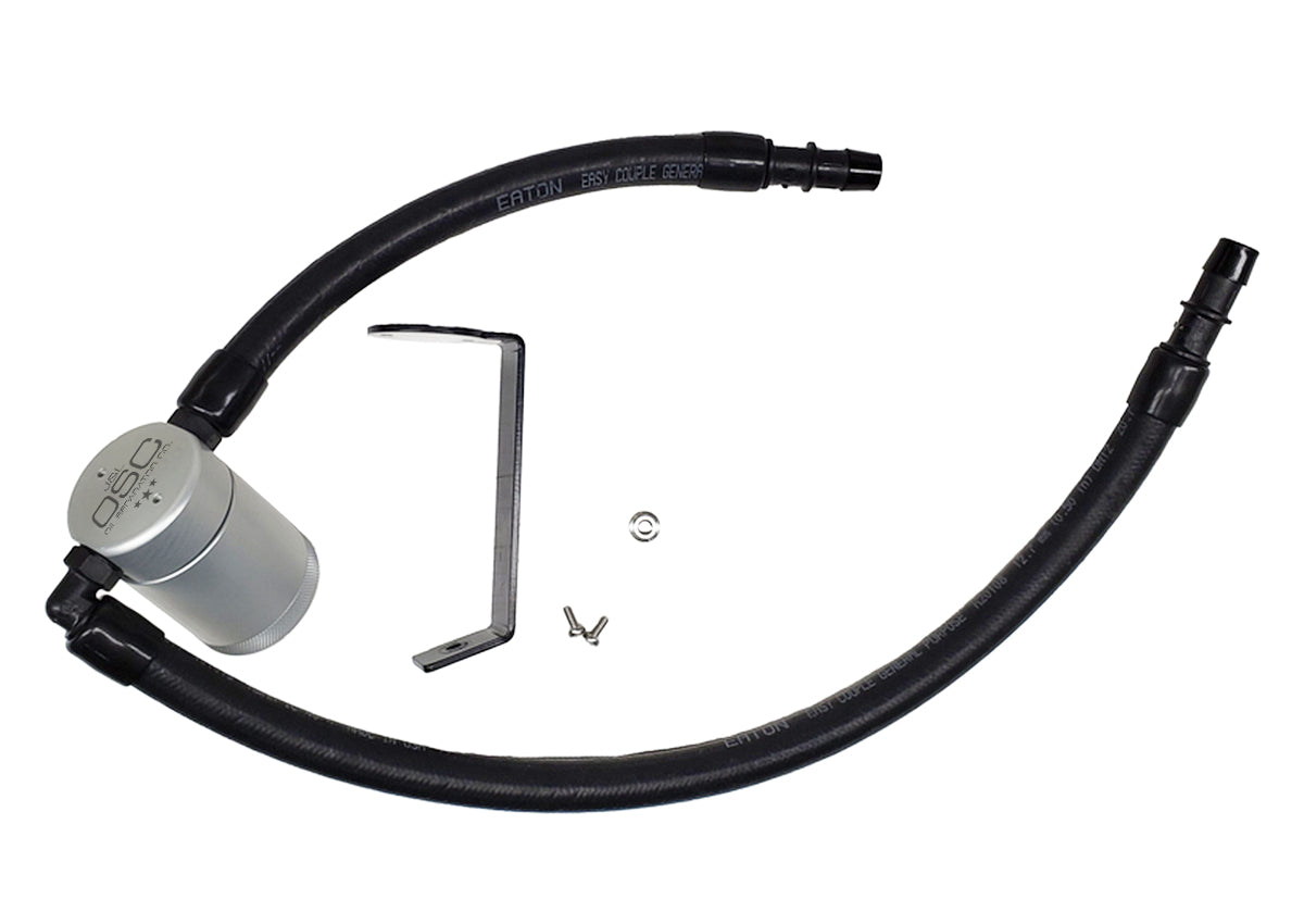 J&L 11-23 3.6L V6 Dodge Charger/Challenger/Chrysler 300C Oil Separator 3.0 - Clear Anodized - 3068P-C