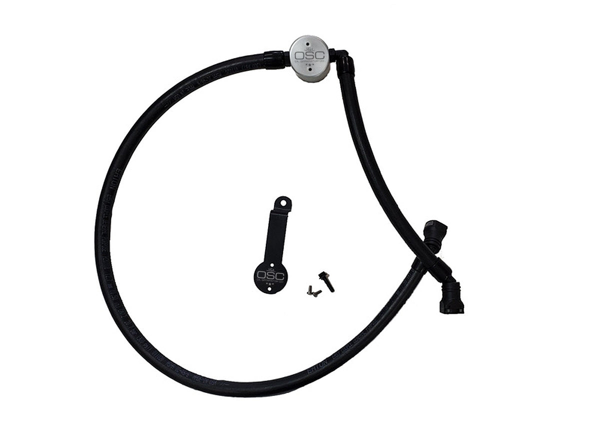 J&L 18-24 Jeep Wrangler JL 3.6L Driver Side Oil Separator 3.0 - Clear Anodized - 3069D-C