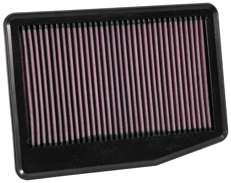 K&N Replacement Air Filter 12-15 Kia K5 L4-2.0L F/l - 33-3061 by K&N Engineering - angle view