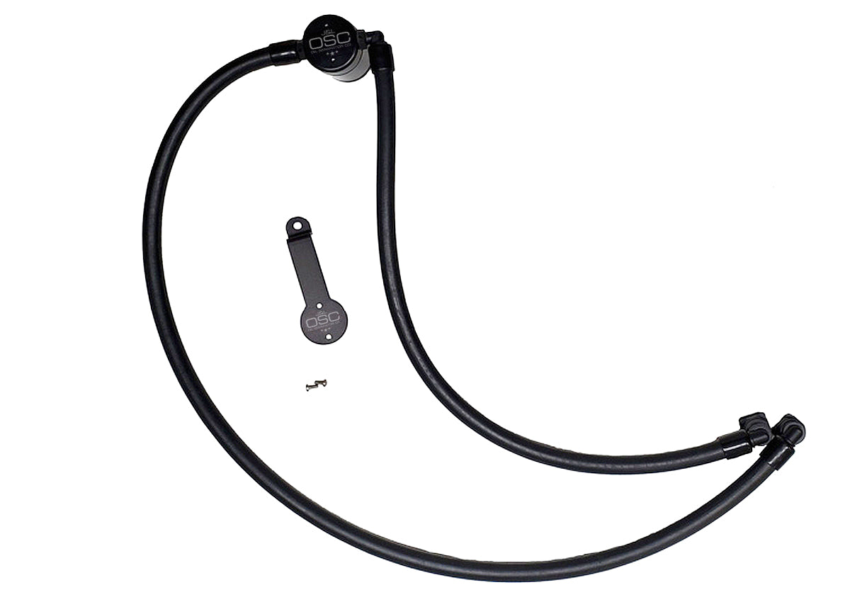 J&L 20-24 Jeep Wrangler 2.0L Driver Side Oil Separator 3.0 - Black Anodized - 3070D-B