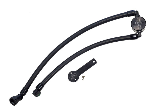 J&L 2021-2024 Ram TRX 6.2L Supercharged Passenger Side Oil Separator 3.0 - Black Anodized - 3071P-B